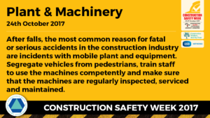 Construction Safety Week Mobile Plant Safety